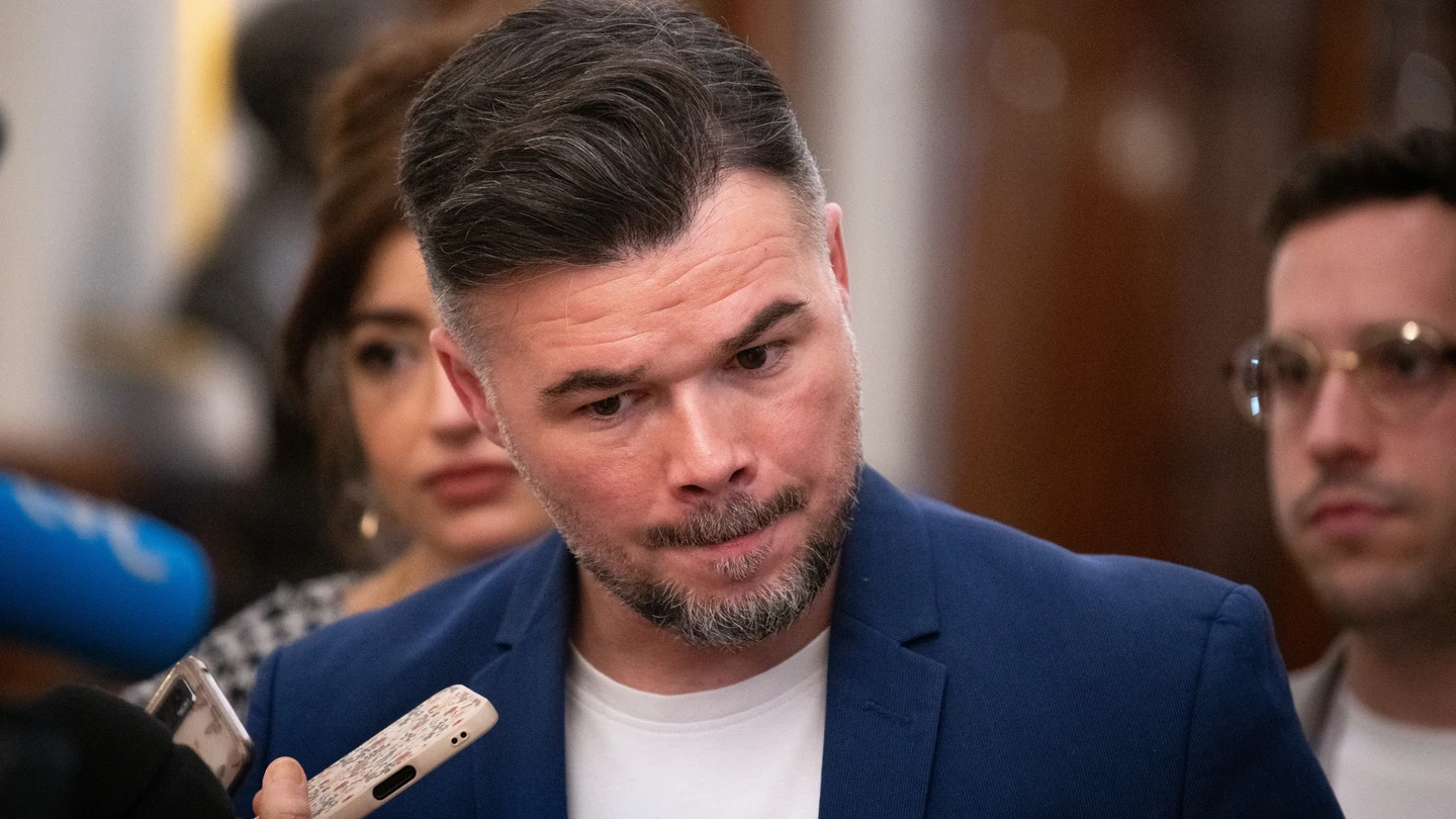 El diputado de ERC, Gabriel Rufián, durante la sesión plenaria celebrada en el Congreso El diputado de ERC, Gabriel Rufián, durante la sesión plenaria celebrada en el Congreso
