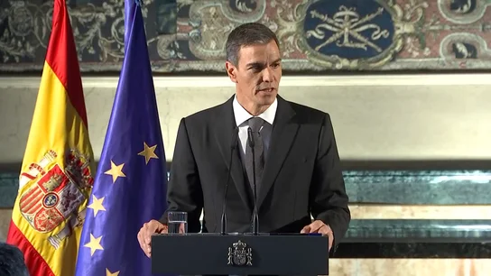Pedro Sánchez comparece desde Roma ante los medios Pedro Sánchez comparece desde Roma ante los medios