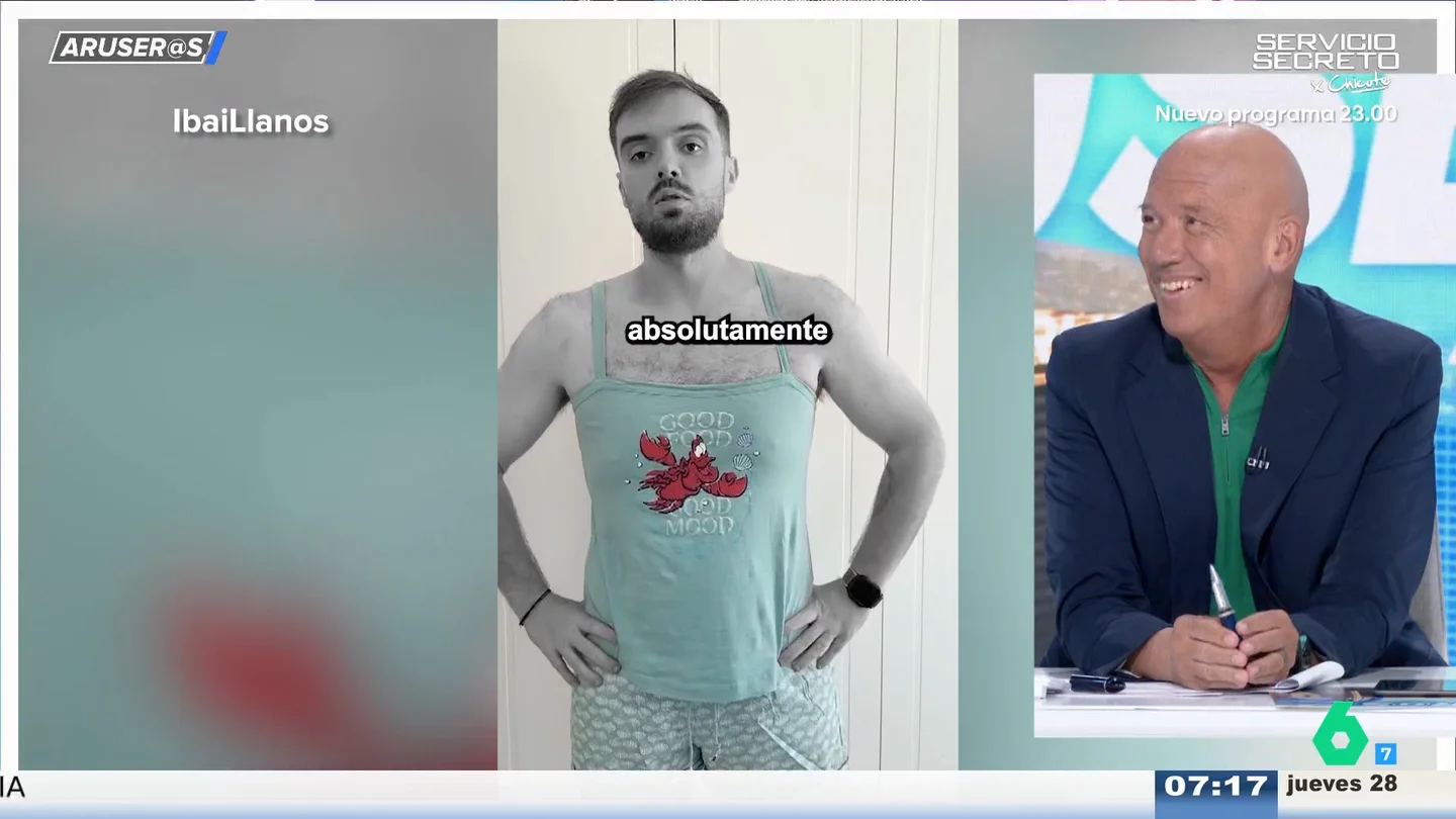 Los colaboradores de Aruser@s reaccionan a la colección de pijamas de Ibai Llanos Los colaboradores de Aruser@s reaccionan a la colección de pijamas de Ibai Llanos