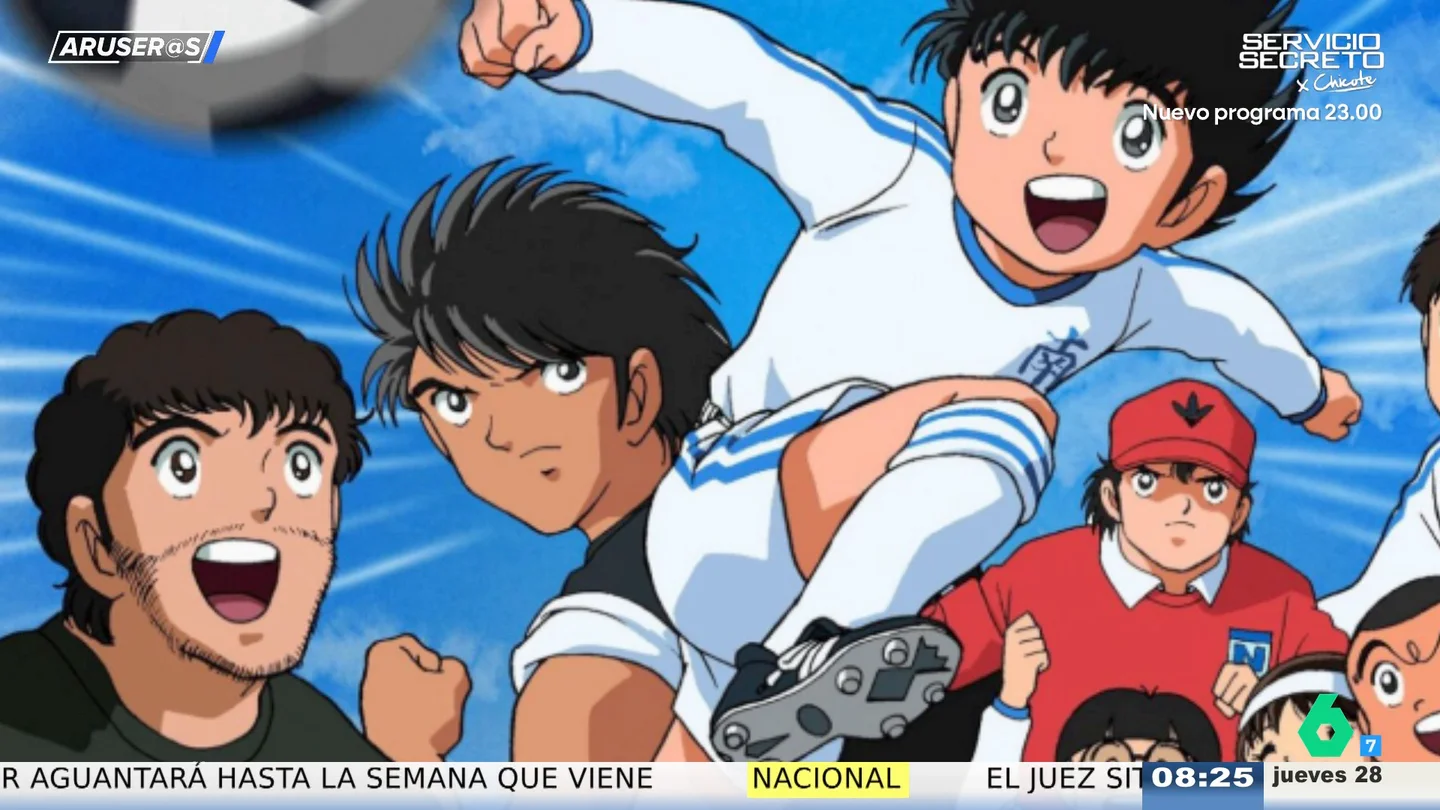 Alfonso Arús alucina con el cambio de 'Oliver y Benji' a 'Captain Tsubasa': "Los nuevos nombres no caben en la canción" Alfonso Arús alucina con el cambio de 'Oliver y Benji' a 'Captain Tsubasa': "Los nuevos nombres no caben en la canción"