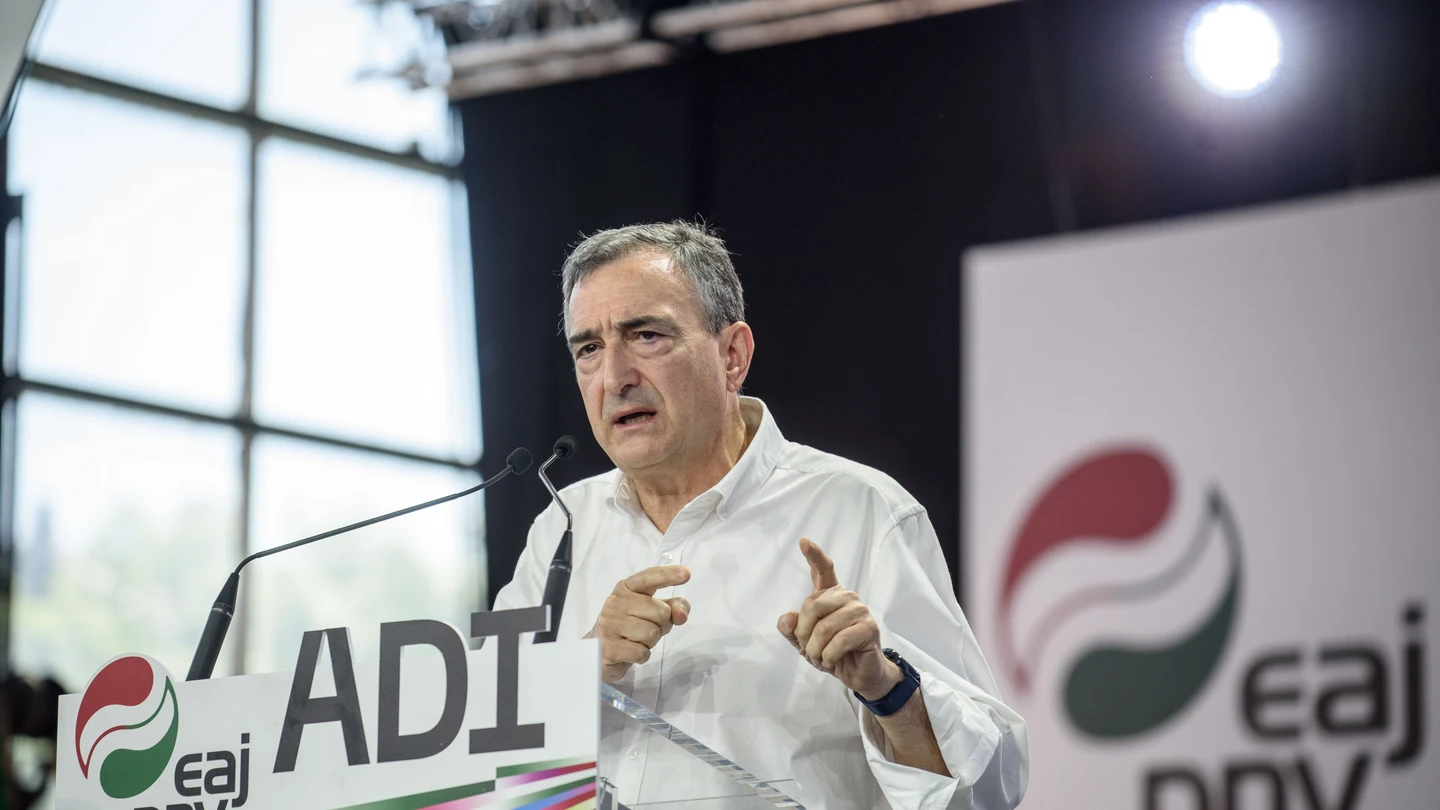 El presidente del PNV, Aitor Esteban, durante un acto El presidente del PNV, Aitor Esteban, durante un acto