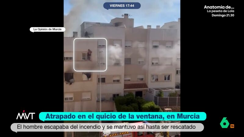atrapado ventana