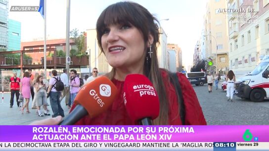 Rozal&eacute;n, emocionada ante su actuaci&oacute;n frente al Papa Le&oacute;n XIV en Madrid: "Soy hija de sacerdote, para &eacute;l ser&aacute; como el sumun"