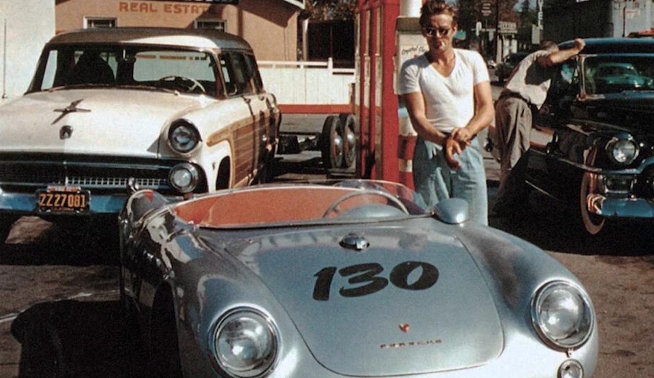 James Dean y su Porsche 356