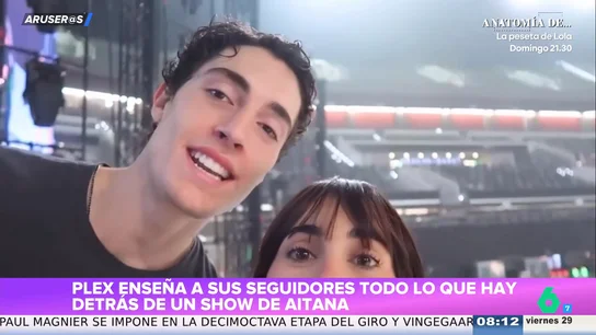 Plex muestra el detrás de cámaras de un show de Aitana: "Necesito que me presentes a dos bailarines" Plex muestra el detrás de cámaras de un show de Aitana: "Necesito que me presentes a dos bailarines"