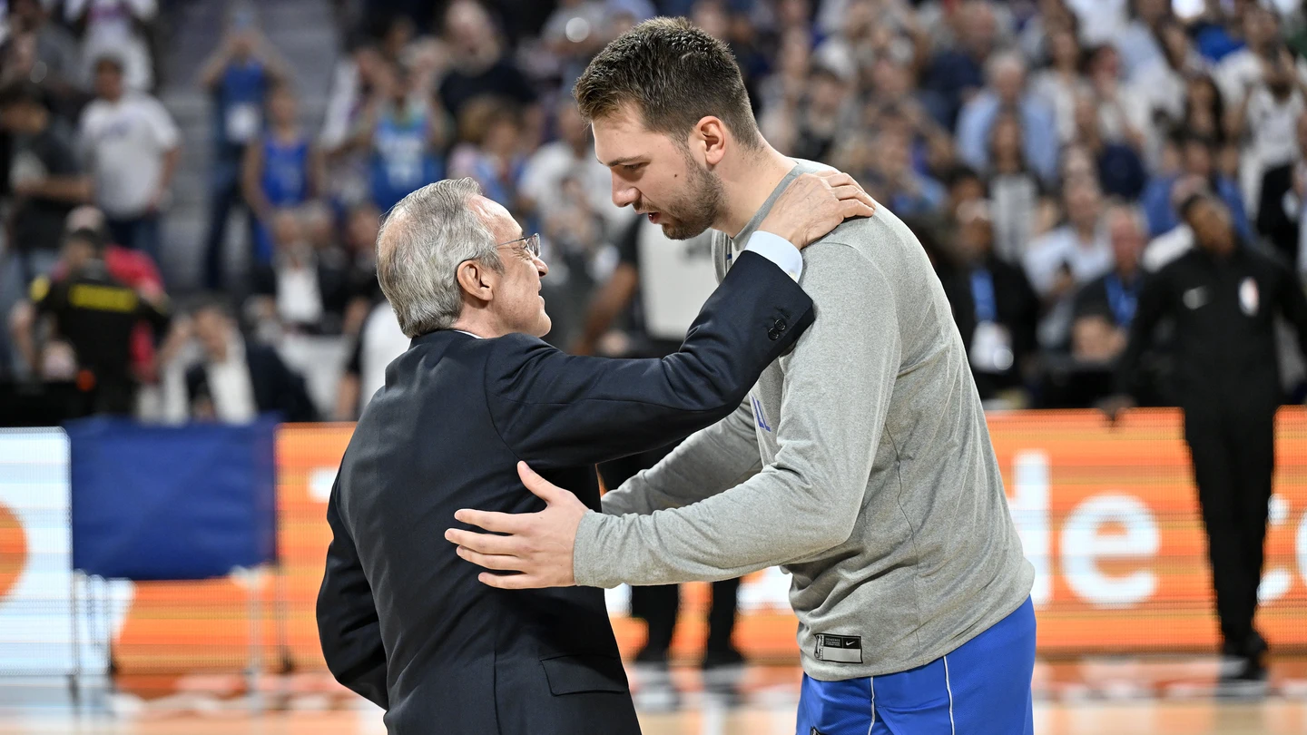 Luka Doncic y Florentino Pérez Luka Doncic y Florentino Pérez