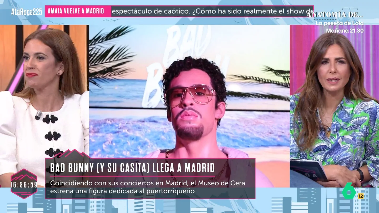 Nuria Roca, tras ver la figura de cera de Bad Bunny inaugurada en Madrid: "¿Puede ser la primera estatua que se parece?" Nuria Roca, tras ver la figura de cera de Bad Bunny inaugurada en Madrid: "¿Puede ser la primera estatua que se parece?"