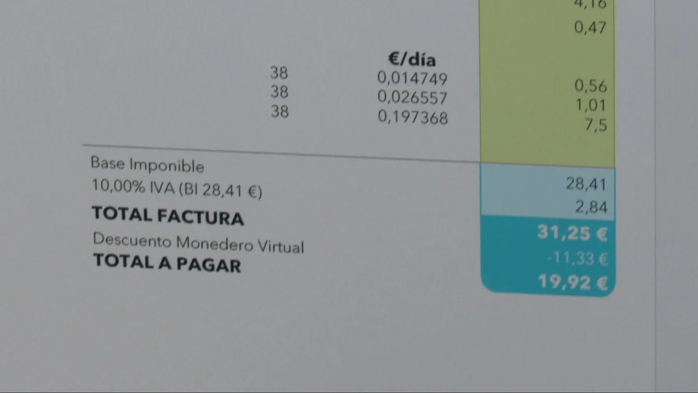 Imagen de una factura Imagen de una factura