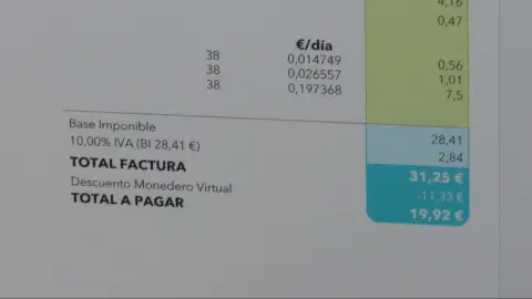 Imagen de una factura Imagen de una factura