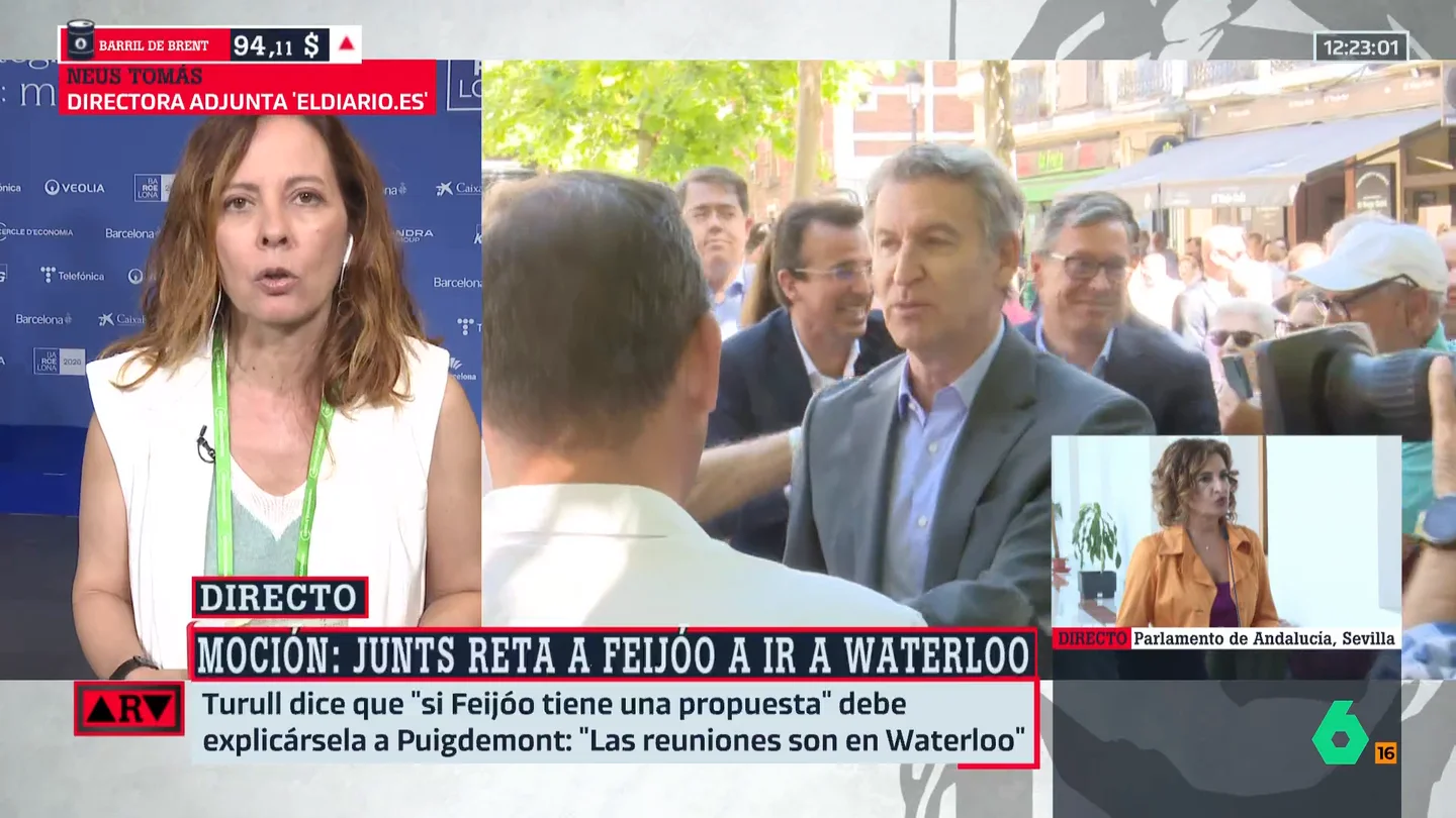 Neus Tomàs analiza la posibilidad de que Junts apoye una moción de censura: "No si no está el PNV y si VOX esta en la ecuación" Neus Tomàs analiza la posibilidad de que Junts apoye una moción de censura: "No si no está el PNV y si VOX esta en la ecuación"