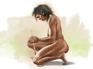 Recreación artística de una mujer 'Homo erectus' Recreación artística de una mujer 'Homo erectus'