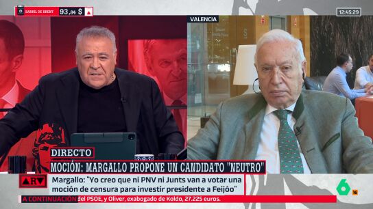 Margallo propone una moci&oacute;n de censura "constructiva" con un candidato "neutro" que convoque elecciones: "Un a&ntilde;o m&aacute;s de legislatura ser&iacute;a catastr&oacute;fico"