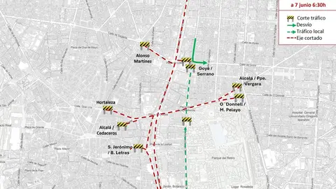 Cortes al tráfico en la zona de Plaza de Cibeles los días del evento, 6 y 7 de junio Cortes al tráfico en la zona de Plaza de Cibeles los días del evento, 6 y 7 de junio