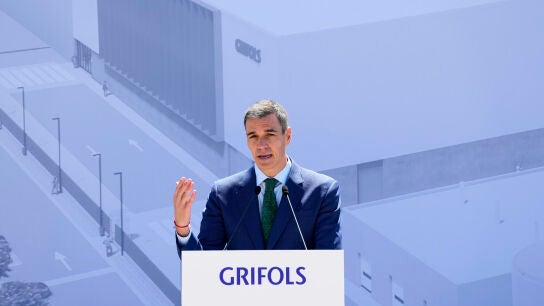 El presidente del gobierno Pedro S&aacute;nchez durante su intervenci&oacute;n