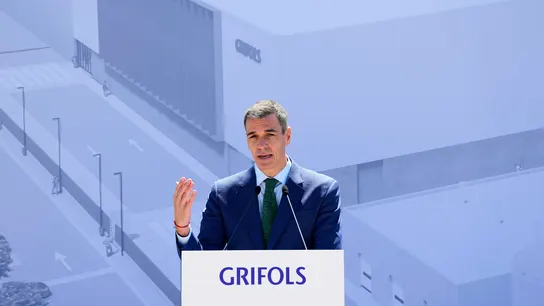 El presidente del gobierno Pedro Sánchez durante su intervención El presidente del gobierno Pedro Sánchez durante su intervención