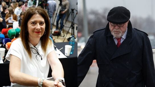 Leire D&iacute;ez y el excomisario Villarejo (Archivo)