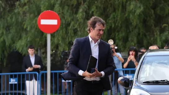 David Sánchez, hermano del presidente del Gobierno, a su llegada para declarar en el juicio por su contratación David Sánchez, hermano del presidente del Gobierno, a su llegada para declarar en el juicio por su contratación