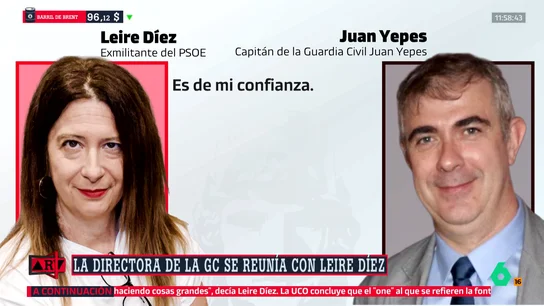 Leire Díez: "La directora de la Guardia Civil es de mi confianza" Leire Díez: "La directora de la Guardia Civil es de mi confianza"