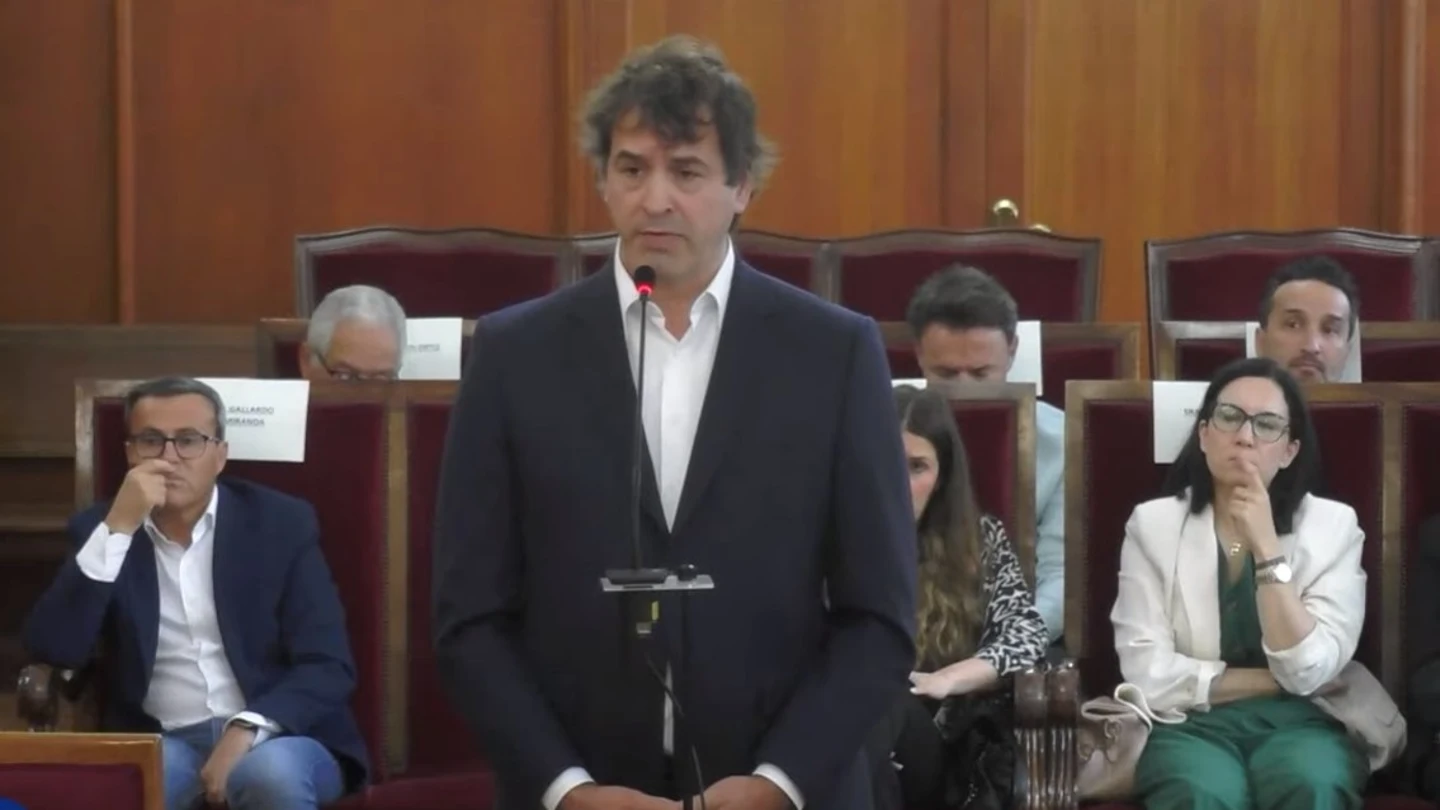 David Sánchez, en su declaración David Sánchez, en su declaración