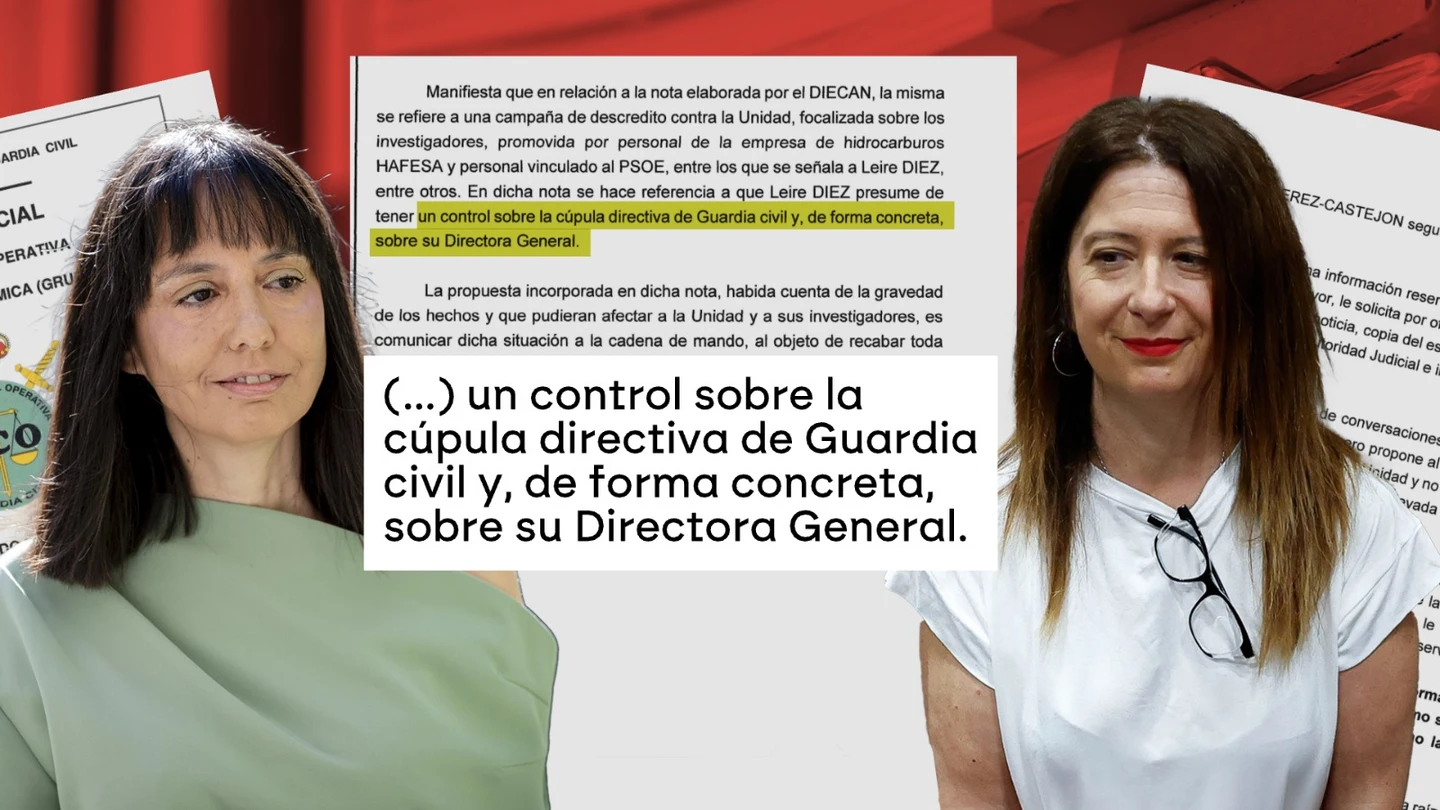Un general asegura que la UCO avisó a la cúpula de la Guardia Civil de que Leire Díez "tenía control" sobre la directora Un general asegura que la UCO avisó a la cúpula de la Guardia Civil de que Leire Díez "tenía control" sobre la directora