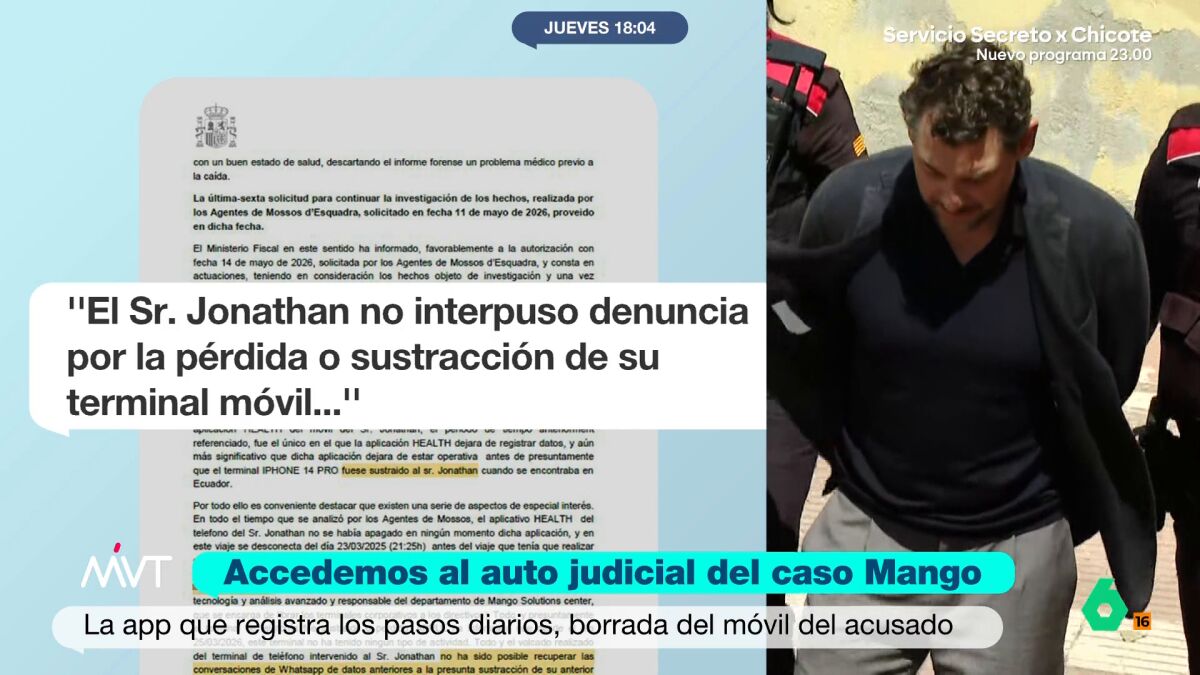 Novedades del caso Mango: Jonathan Andic borró la app para contar pasos días antes de la muerte de su padre