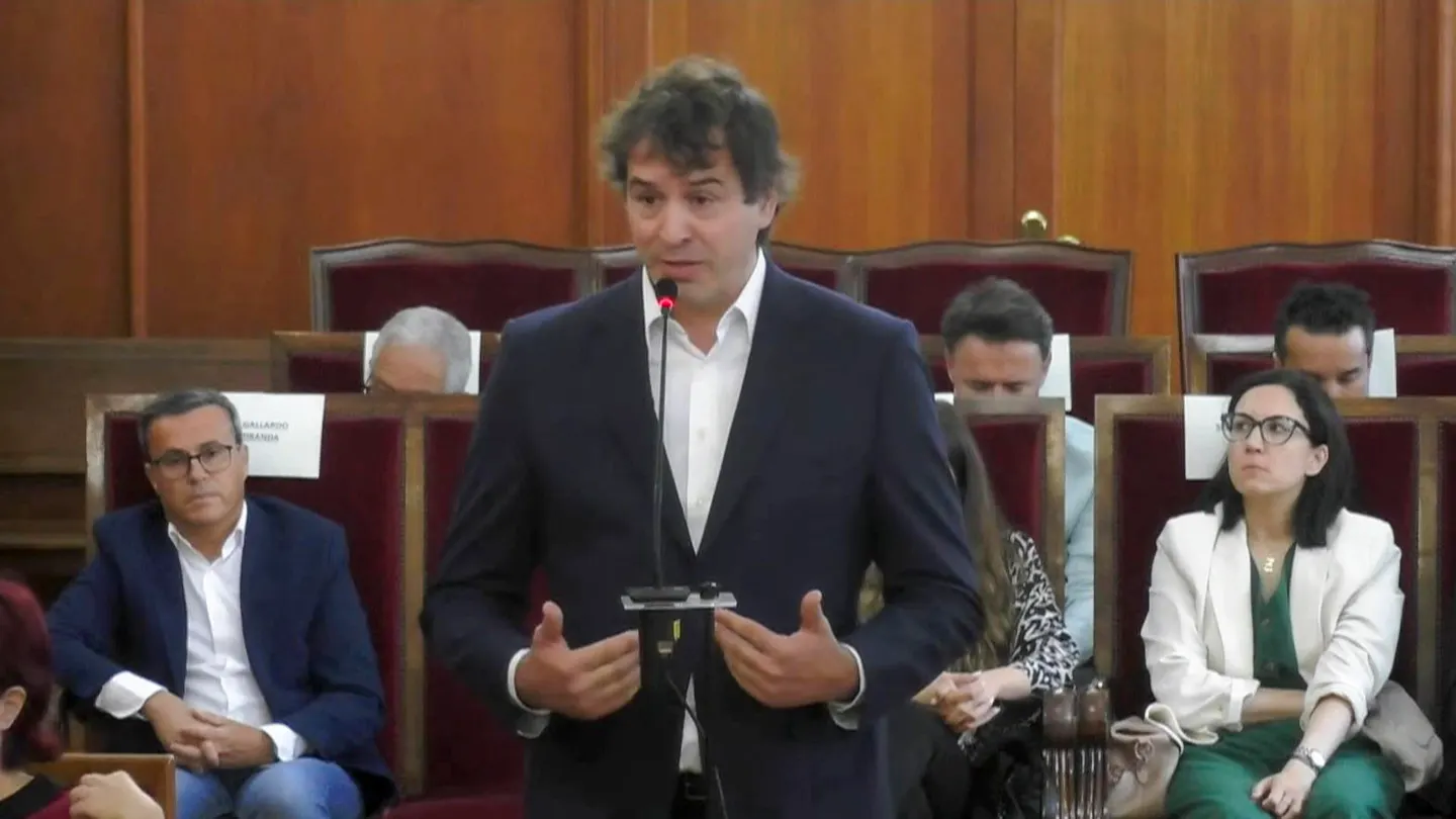 David Sánchez, hermano del presidente del Gobierno, durante su turno de declaración en la Audiencia de Badajoz. David Sánchez, hermano del presidente del Gobierno, durante su turno de declaración en la Audiencia de Badajoz.