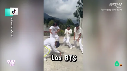 Dani Mateo no le pone "un pero" a los BTS guatemaltecos En Guatemala encontramos los imitadores más indescriptibles de BTS. Así lo demuestran con sus 'pasos prohibidos' que dejan alucinando a los zapeadores: "Estos no son los BTS de Guatemala, son los de Guatepeor".