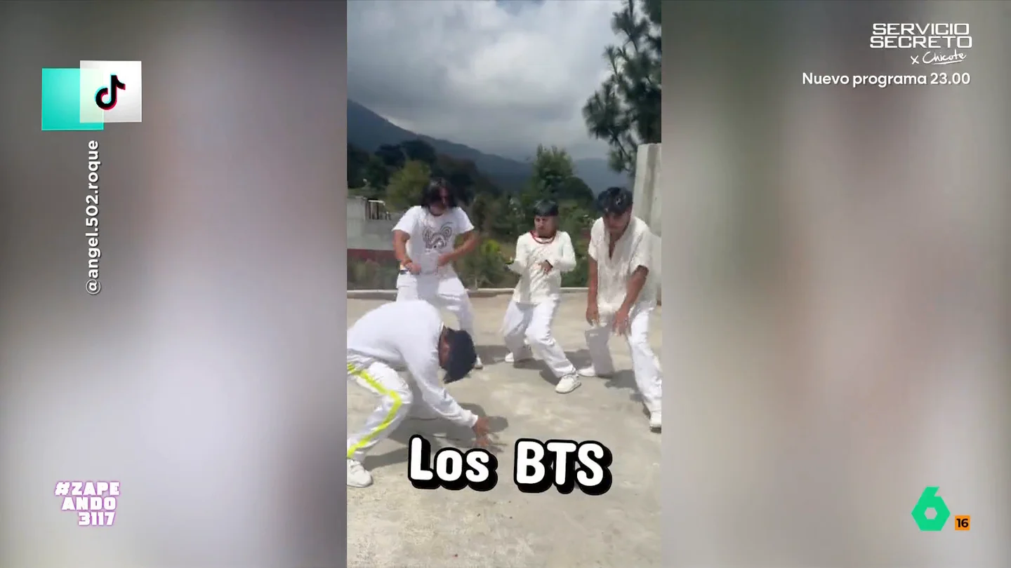 Dani Mateo no le pone "un pero" a los BTS guatemaltecos En Guatemala encontramos los imitadores más indescriptibles de BTS. Así lo demuestran con sus 'pasos prohibidos' que dejan alucinando a los zapeadores: "Estos no son los BTS de Guatemala, son los de Guatepeor".