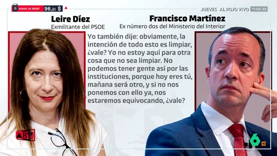 Leire Díez: "Yo estoy aquí para limpiar" Leire Díez: "Yo estoy aquí para limpiar"
