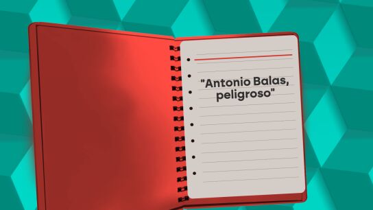 Leire D&iacute;ez anot&oacute; en un cuaderno: "Antonio Balas, peligroso"