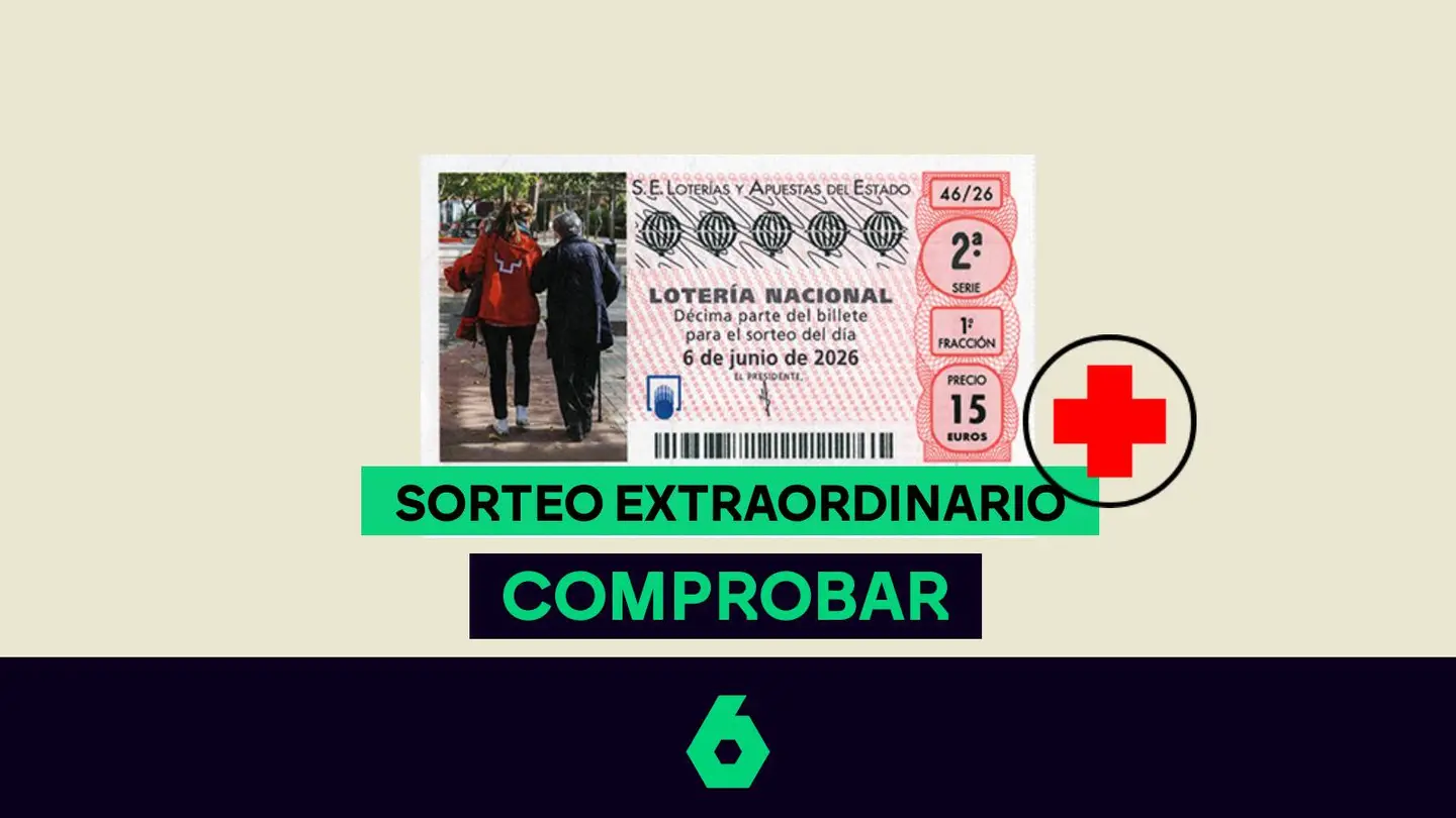 Comprobar Sorteo Extraordinario de la Lotería Nacional de la Cruz Roja | Sábado 6 de junio de 2026 Comprobar Sorteo Extraordinario de la Lotería Nacional de la Cruz Roja | Sábado 6 de junio de 2026
