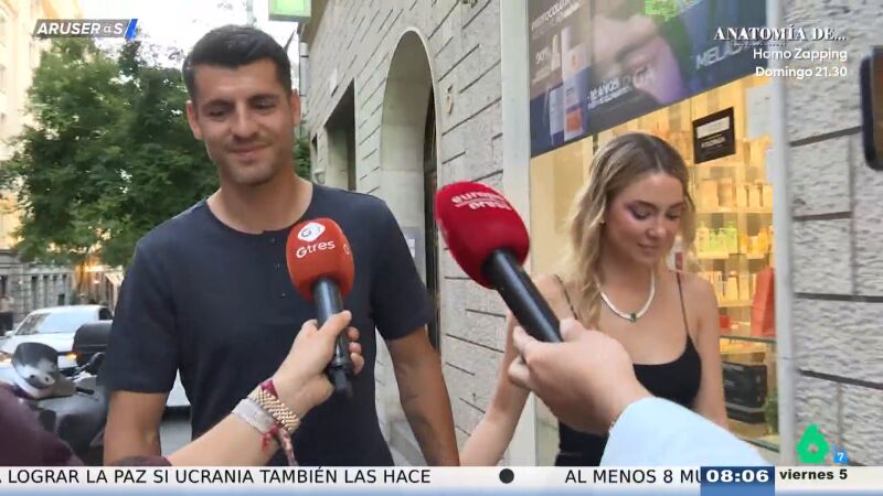 Alfonso Ar&uacute;s, tras la reconciliaci&oacute;n de Alice Campello y &Aacute;lvaro Morata: "Falta desvelar el futuro futbol&iacute;stico para comprar las camisetas"