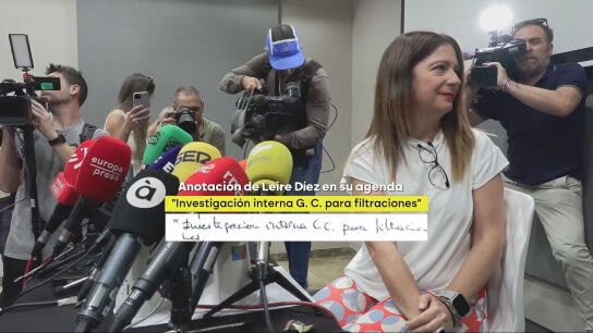 Anotación de Leire Díez en su agenda