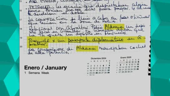 Leire Díez menciona a Víctor de Aldama en sus cuadernos Leire Díez menciona a Víctor de Aldama en sus cuadernos