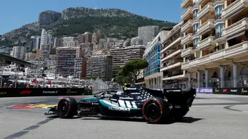 Kimi Antonelli durante la clasificación del GP de Mónaco Kimi Antonelli durante la clasificación del GP de Mónaco