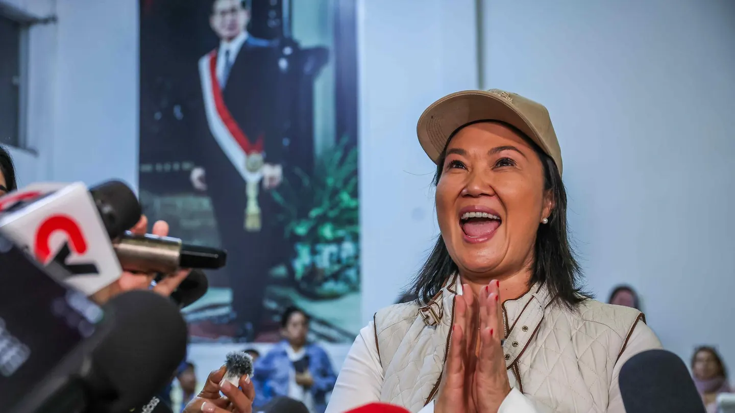 La candidata a la presidencia del Perú por el partido Fuerza Popular, Keiko Fujimori La candidata a la presidencia del Perú por el partido Fuerza Popular, Keiko Fujimori