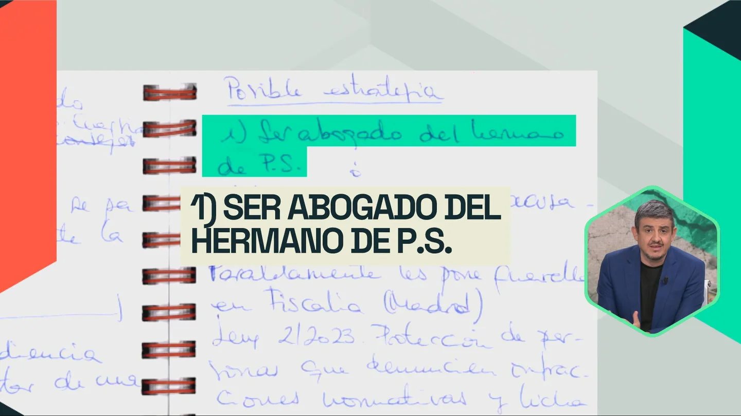 La anotación en los cuadernos de Leire sobre "el hermano de P.S." La anotación en los cuadernos de Leire sobre "el hermano de P.S."