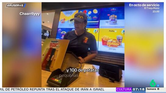 Hace un pedido de 630 euros en McDonald's diez minutos antes del cierre y desata la pol&eacute;mica en redes