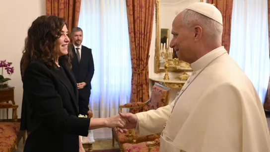 Ayuso se reúne en la Nunciatura con el papa León XIV. Ayuso se reúne en la Nunciatura con el papa León XIV.