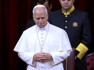 El papa Le&oacute;n XIV en el Congreso de los Diputados