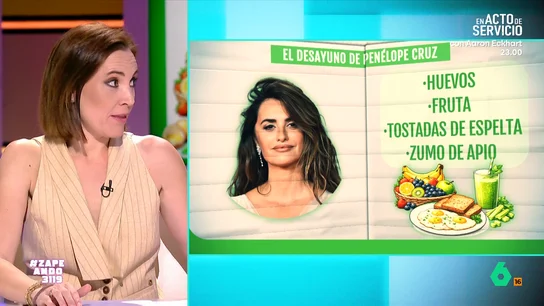 Boticaria García explica los beneficios de desayunar huevos: "No es un villano cardiovascular" La farmacéutica se vale del desayuno de Penélope Cruz para hablar sobre los beneficios de este alimento. Además, también explica qué otras buenas opciones tiene el desayuno de la actriz.