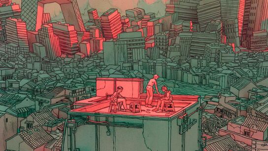 Detalle de la cubierta de 'Historias del extrarradio', de Xu Zechen