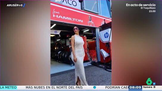 Kim Kardashian acapara todas las miradas al apoyar a Lewis Hamilton en el GP de M&oacute;naco