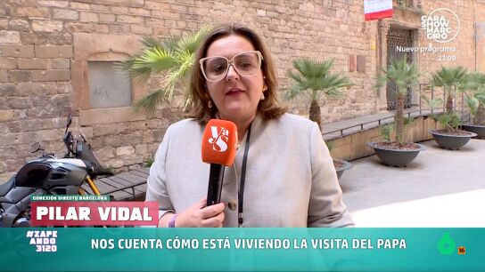 La periodista ya est&aacute; en Barcelona para seguir dando cobertura a la visita del papa a nuestro pa&iacute;s. La periodista no se perdi&oacute; ninguno de los actos de Madrid y, como cuenta, tampoco va a faltar a aquellos que tengan lugar en la Ciudad Condal. 