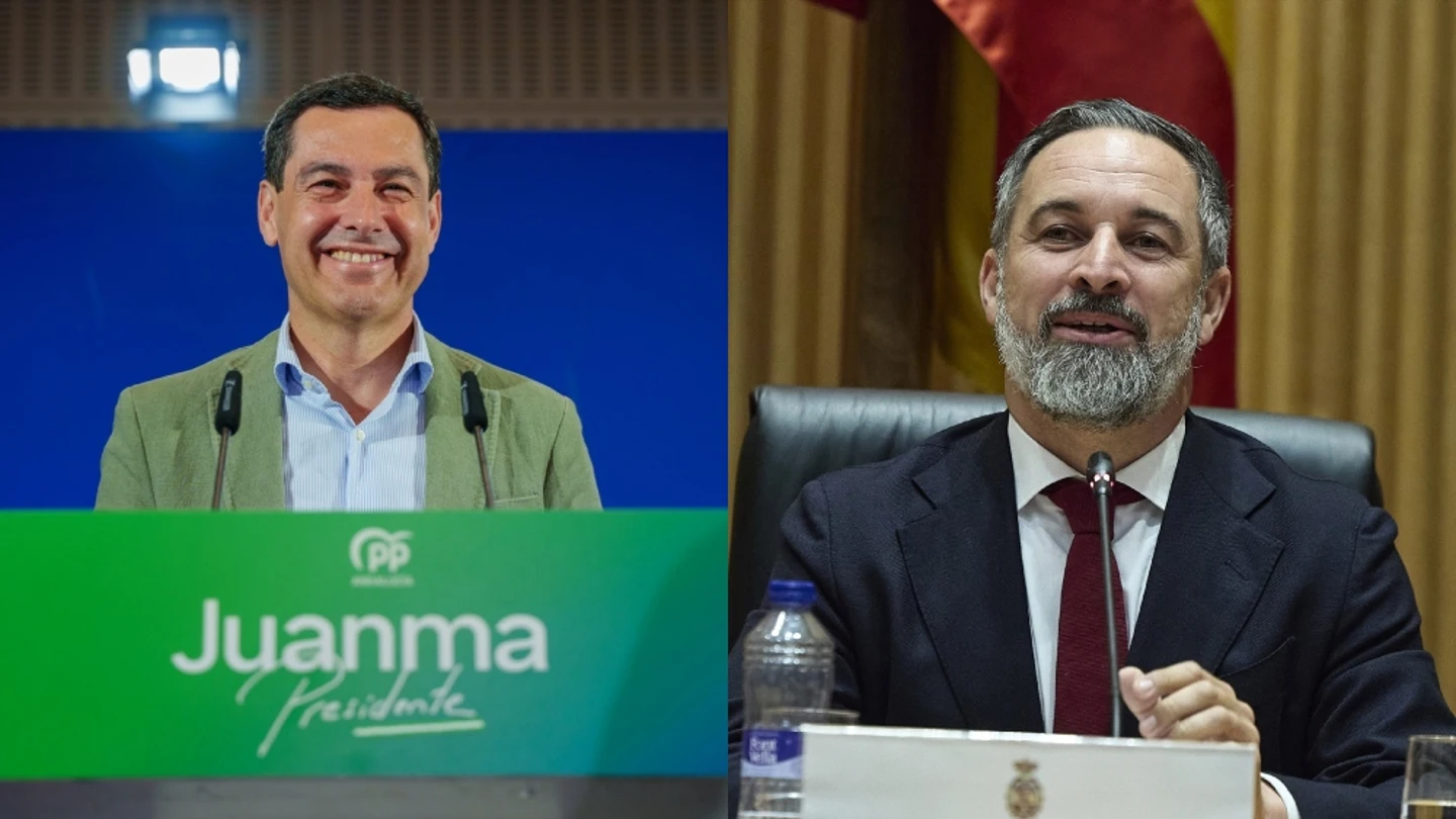 Juanma Moreno y Santiago Abascal Juanma Moreno y Santiago Abascal