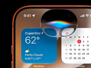 Siri AI en un iPhone