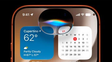 Siri AI en un iPhone