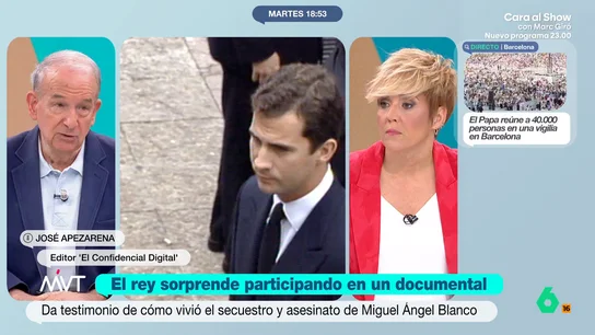 José Apezarena recuerda que el rey Felipe VI "lloró con el asesinato de Tomás y Valiente": "Le dolió mucho" José Apezarena recuerda que el rey Felipe VI "lloró con el asesinato de Tomás y Valiente": "Le dolió mucho"