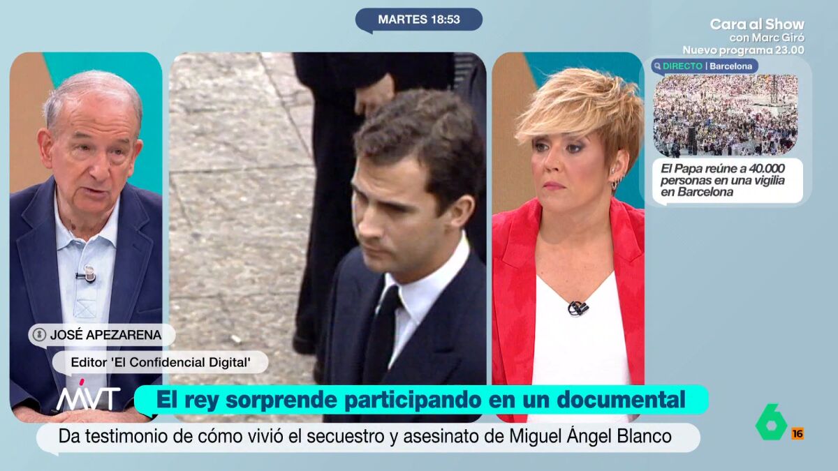 José Apezarena recuerda que el rey Felipe VI "lloró con el a