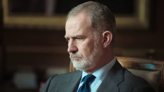 Felipe VI durante su aparición en el documental sobre Miguel Ángel Blanco Felipe VI durante su aparición en el documental sobre Miguel Ángel Blanco